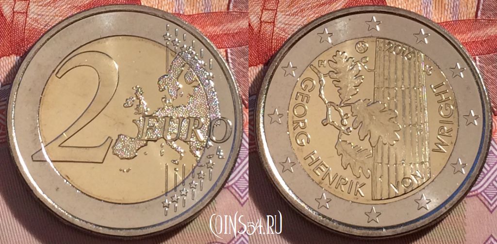 Монета Финляндия 2 евро 2016 года, UNC, 267-087