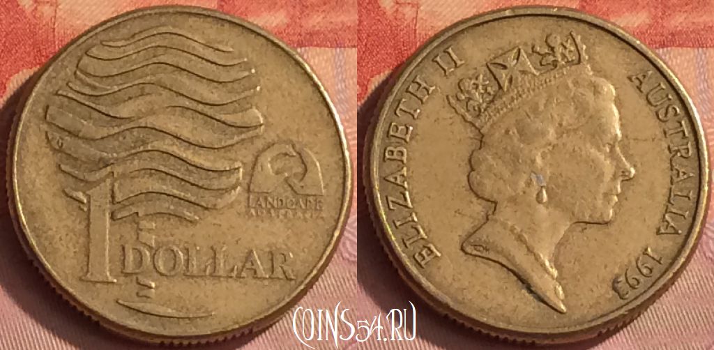 Монета Австралия 1 доллар 1993 года, KM# 208, 288o-034