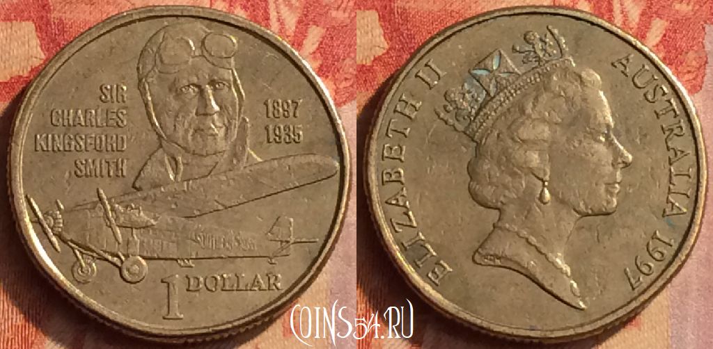 Монета Австралия 1 доллар 1997 года, KM# 355, 197o-097
