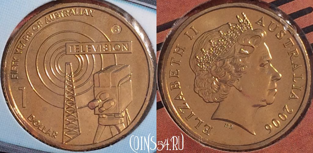 Монета Австралия 1 доллар 2006 года, KM# 805, 400j-008