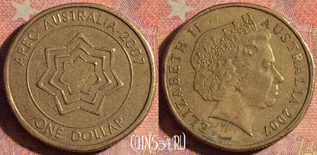 Монета Австралия 1 доллар 2007 года, KM# 1040, 201i-026