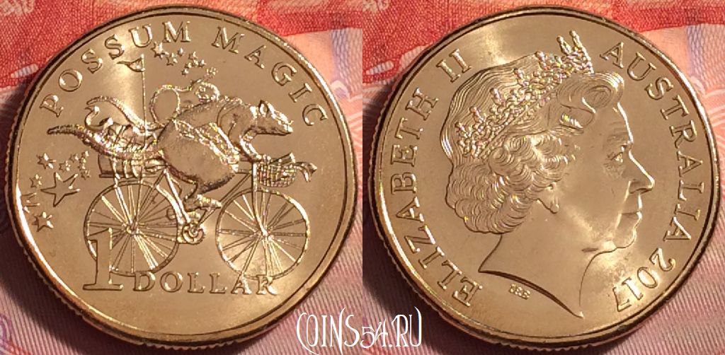 Монета Австралия 1 доллар 2017 года, Гонки через Австралию, 296j-144