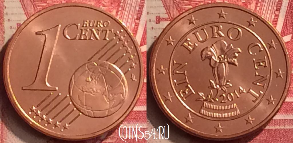 Монета Австрия 1 евроцент 2014 года, KM# 3082, 301m-052