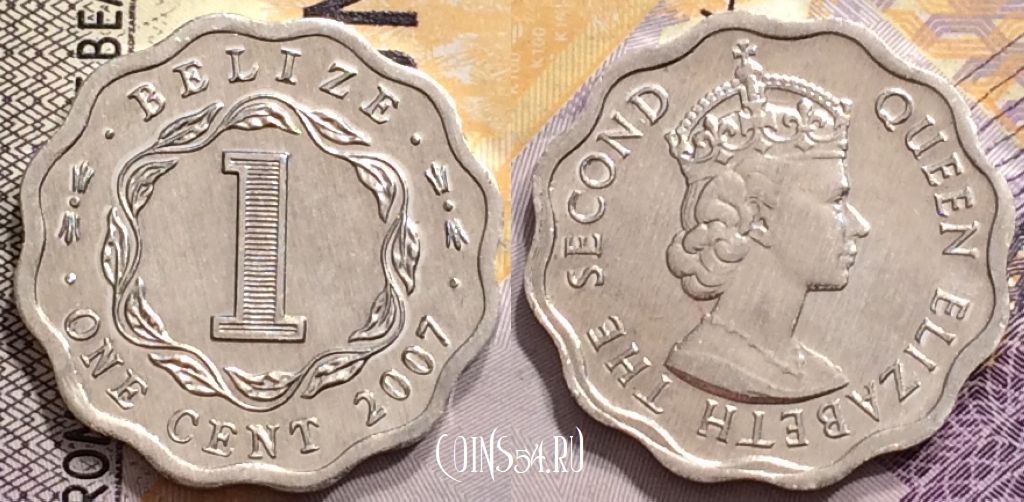 Монета Белиз 1 цент 2007 года, KM# 33a, UNC, 149-007