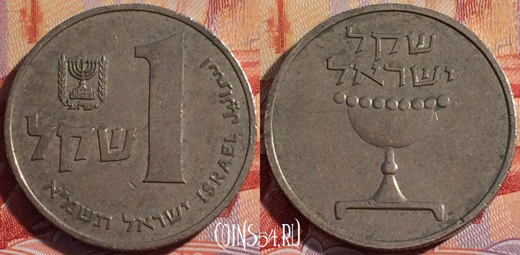 Монета Израиль 1 шекель 1981 года, KM# 111, 085b-081