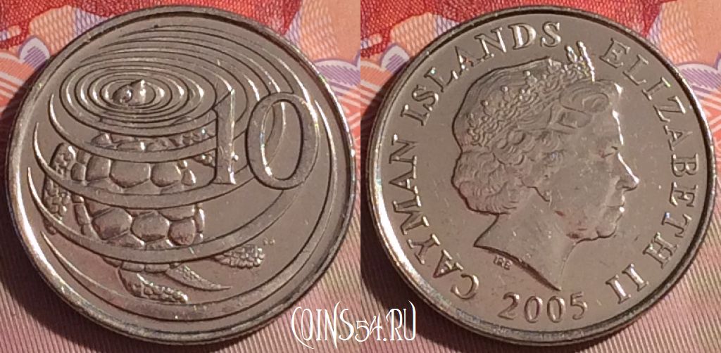 Монета Каймановы острова 10 центов 2005 года, KM# 133, 061j-095