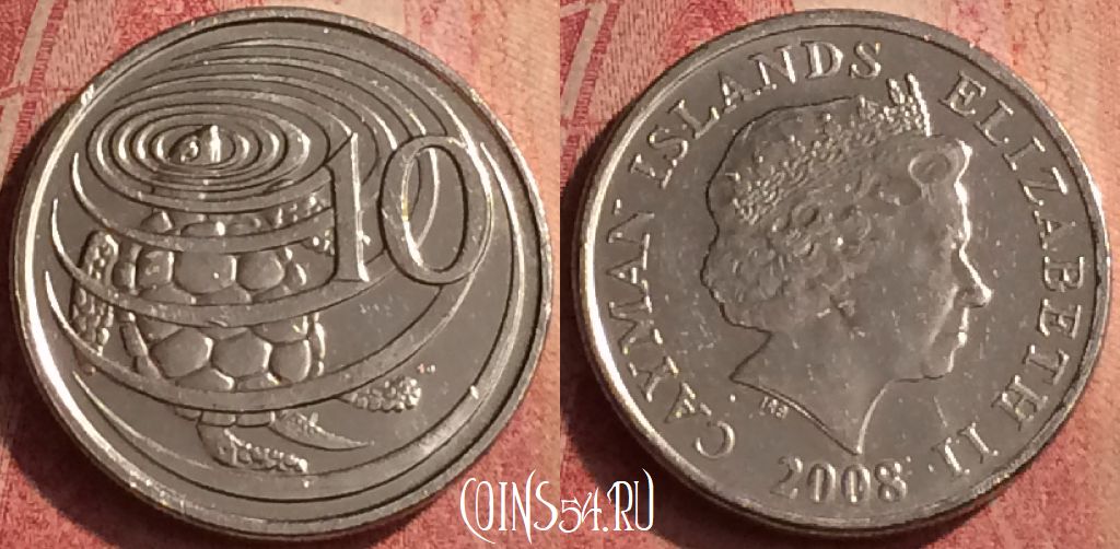 Монета Каймановы острова 10 центов 2008 года, KM# 133, 411n-030
