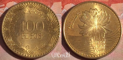 Колумбия 100 песо 2014 года, KM# 296, 277-129