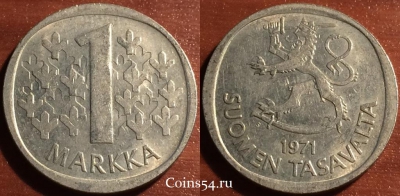 Финляндия 1 марка 1971 года, 58-020