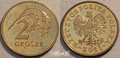 Польша 2 грошей 2011 года, Y# 277, 96-133