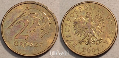 Польша 2 грошей 2004 года, Y# 277, 96-138