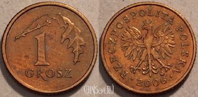 Польша 1 грош 2006 года, Y# 276, 97-013