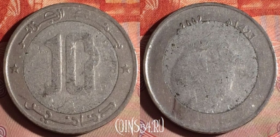 Алжир 10 динаров 2002 года, KM# 124, 175f-071
