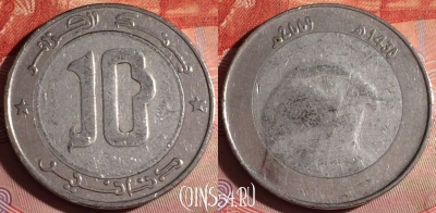 Алжир 10 динаров 2009 года, KM# 124, 184f-073