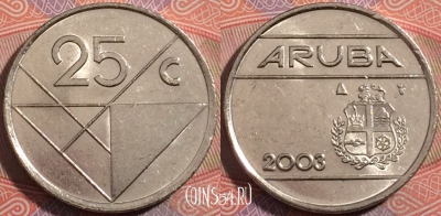 Аруба 25 центов 2003 года, KM# 3, a135-120