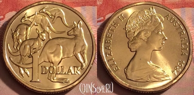 Австралия 1 доллар 1984 года, KM# 77, UNC, 098l-037