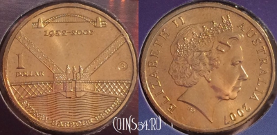 Австралия 1 доллар 2007 года, S, блистер, UNC, 400j-013