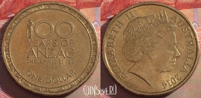 Австралия 1 доллар 2014 года, 102b-120