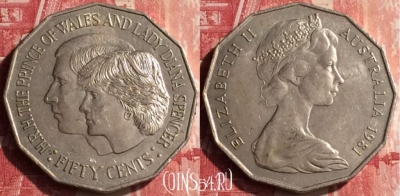 Австралия 50 центов 1981 года, KM# 72, 438-070