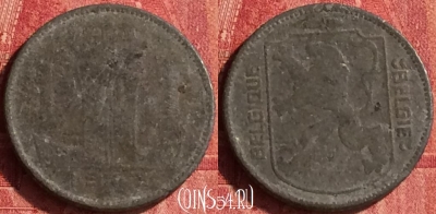 Бельгия 1 франк 1943 года, Q - E, KM# 127, 345o-054