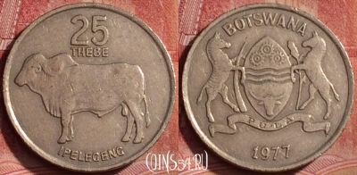 Ботсвана 25 тхебе 1977 года, КМ# 6, 320k-089