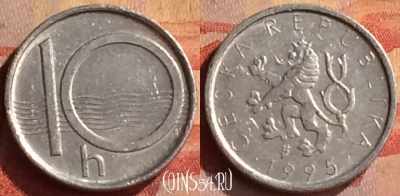 Чехия 10 геллеров 1995 года, KM# 6, 315n-063