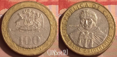 Чили 100 песо 2009 года, KM# 236, 430-085