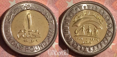 Египет 1 фунт 2019 года (٢٠١٩), UNC, 059i-123