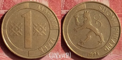 Финляндия 1 марка 1994 года, KM# 76, 298l-030