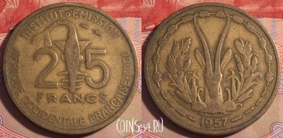 Западная Африка и Того 25 франков 1957 г., 202a-042