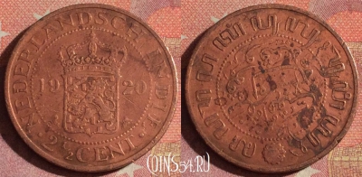 Голландская Ост-Индия 2 1/2 цента 1920 года, 105i-122