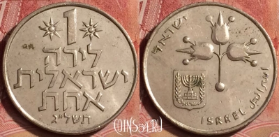 Израиль 1 лира 1973 года, KM# 47, 395-074
