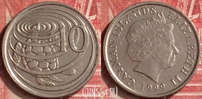 Каймановы острова 10 центов 1999 года, KM# 133, 207m-041