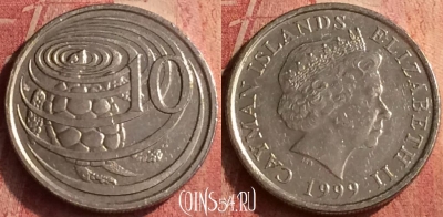 Каймановы острова 10 центов 1999 года, KM# 133, 406n-101