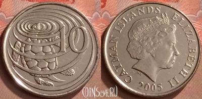 Каймановы острова 10 центов 2005 года, KM# 133, 265m-016