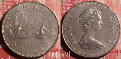 Канада 1 доллар 1979 года, KM# 120.1, 185j-054