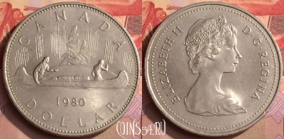 Канада 1 доллар 1980 года, KM# 120.1, 448-133