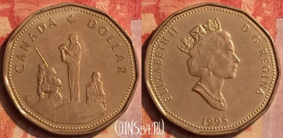 Канада 1 доллар 1995 года, KM# 258, 203o-133