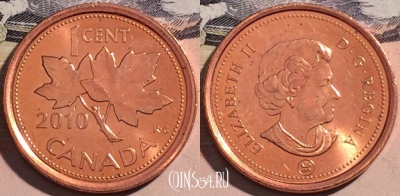 Канада 1 цент 2010 года, KM# 490, a129-105