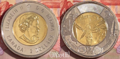 Канада 2 доллара 2014 года, KM# 1711, UNC, 268-002