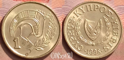Кипр 1 цент 1998 года, KM# 53.3, 428-142