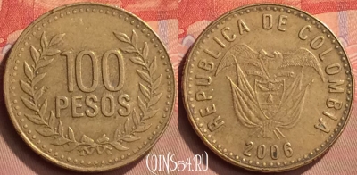 Колумбия 100 песо 2006 года, KM# 285, 428-134
