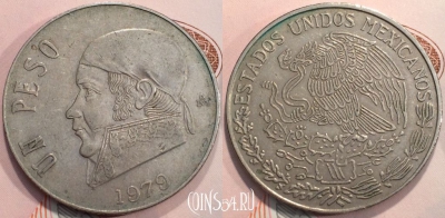 Мексика 1 песо 1979 года, KM# 460, 116-136