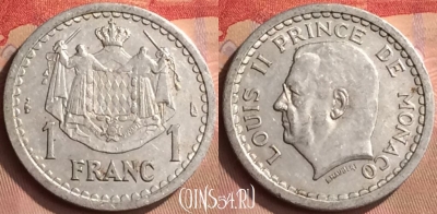 Монако 1 франк 1943 года, KM# 120, 445-086