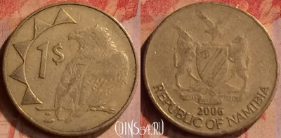 Намибия 1 доллар 2006 года, KM# 4, 414-100