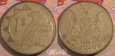 Намибия 1 доллар 2010 года, KM# 4, 133b-126