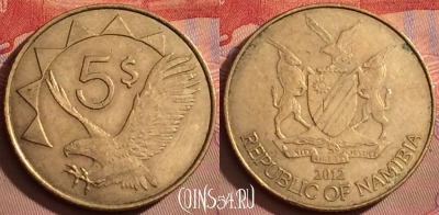 Намибия 5 долларов 2012 года, KM# 5, 094l-012