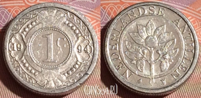 Антильские острова 1 цент 1994 года, KM# 32, 156c-088