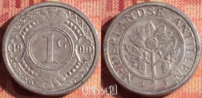 Антильские острова 1 цент 1999 года, KM# 32, 329i-027