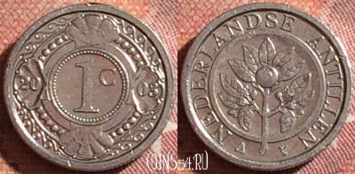Антильские острова 1 цент 2003 года, KM# 32, 079i-099